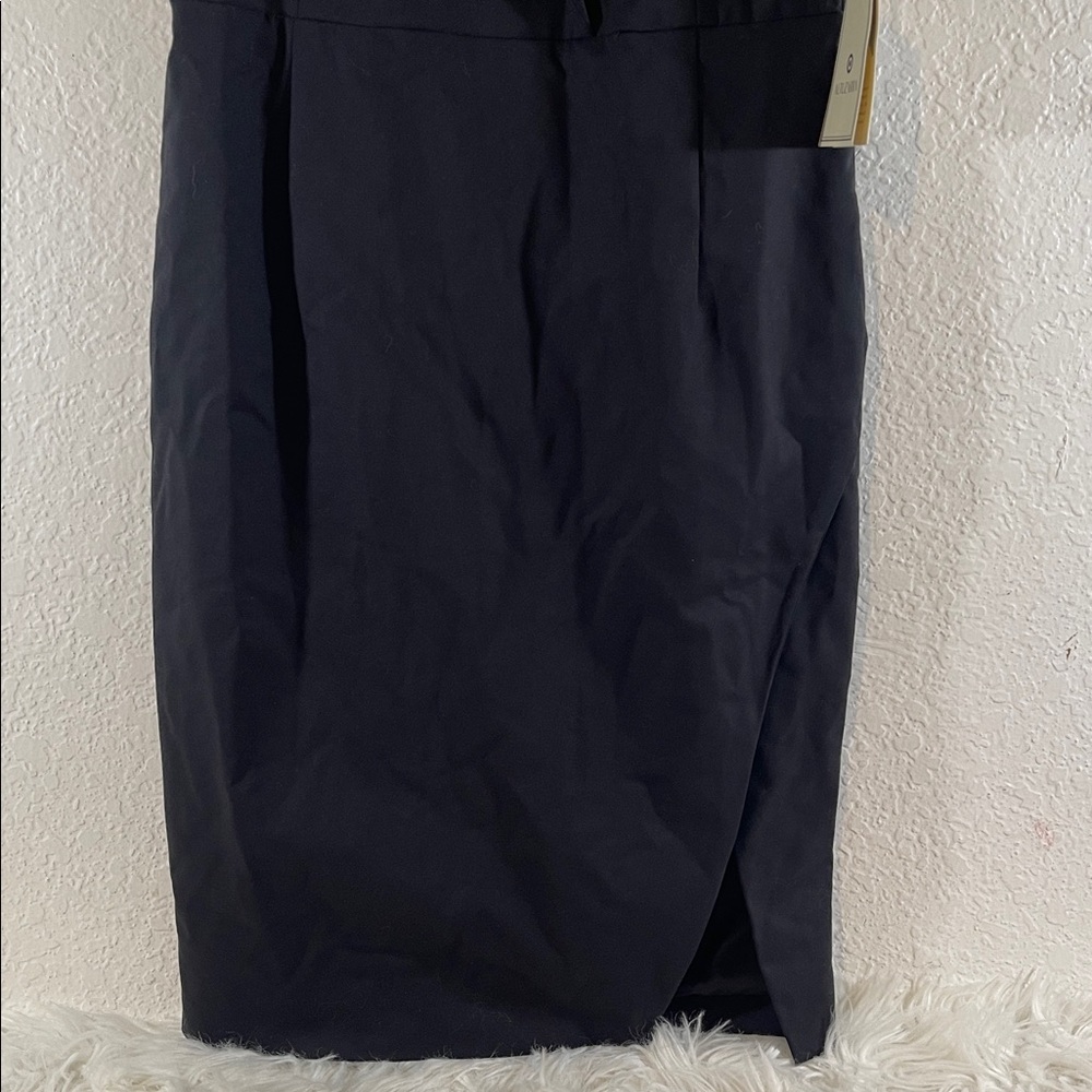 Altuzarra Target Tuxedo Black Gold Crane Sleeveless Classy Dress Size 6 NEW - Picture 4 of 11